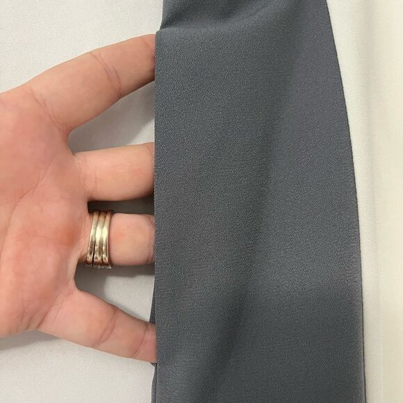 🟢Narciso Rodriguez Black Ivory Grey Color Block Pencil Mini Skirt Size 14 - Picture 6 of 9